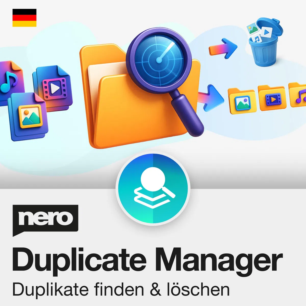 Nero Duplicate Manager | Doppelte Fotos, Videos & Musik finden & löschen | KI-Ähnlichkeitserkennung | Externe Laufwerke | Unlimitierte Lizenz | 1 PC | Windows 11/10/8/7