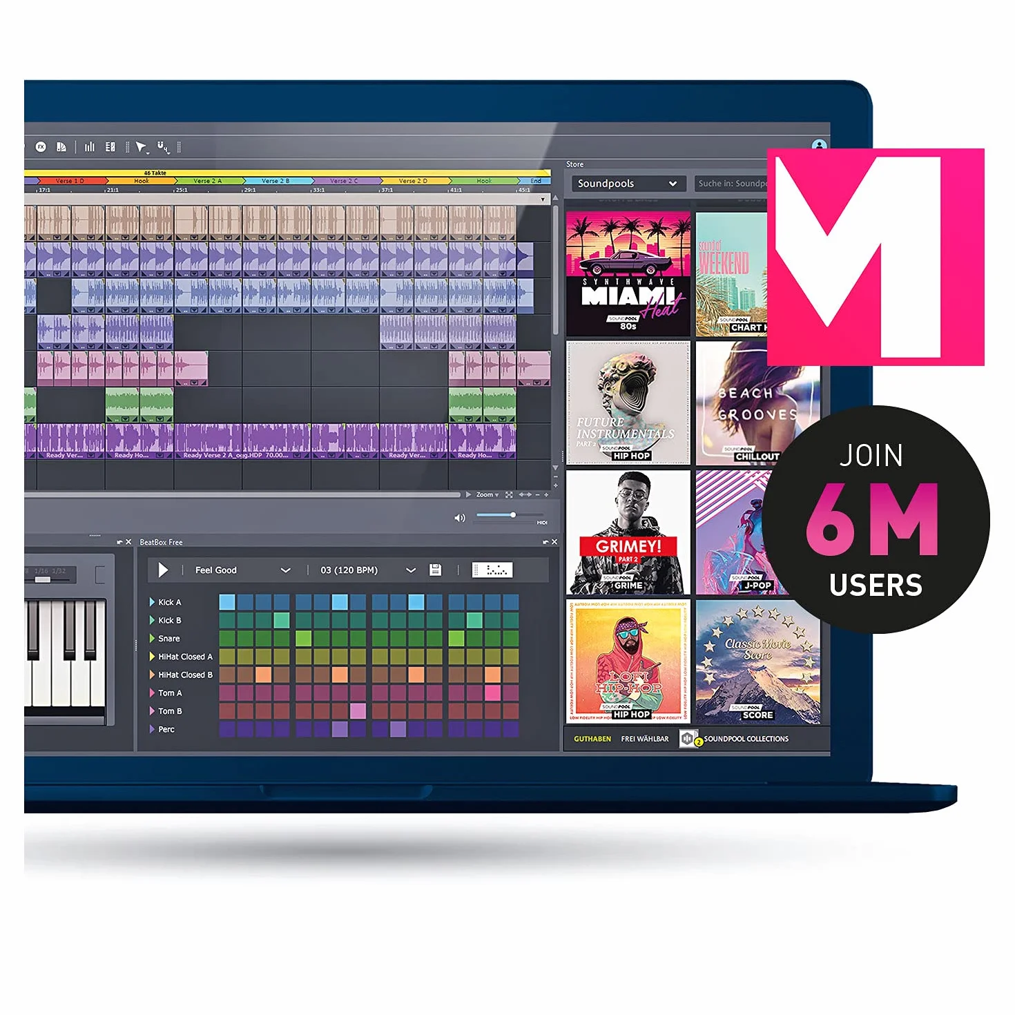 Music Maker Premium Edition 2022: Mit künstlicher Intelligenz zum eigenen Song