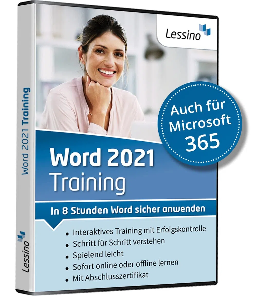 Word 2021 Training Online-Kurs + DVD 1 Nutzer-Lizenz Einsteiger Auffrischer