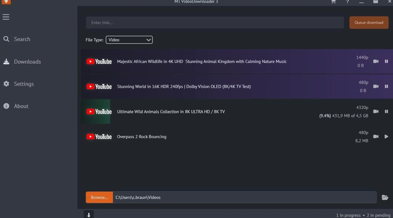 Video and Audio Downloader PRO 2 software for YouTube – download your favorite YouTube videos as MP4 video or MP3 audio – compatible with Windows 11, 10, 8