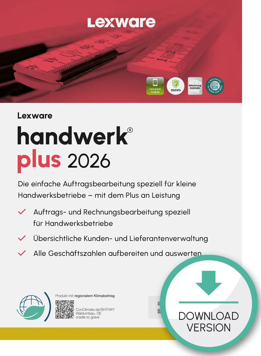 Lexware handwerk Plus 2026 (365 Tage) PC Aktivierungscode per Email