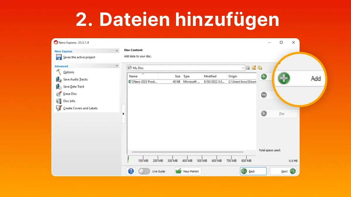 Nero Burning ROM 2026 Brennprogramm CD DVD Brenner Software Unlimitierte Lizenz 1 PC Windows 11 10 8 7