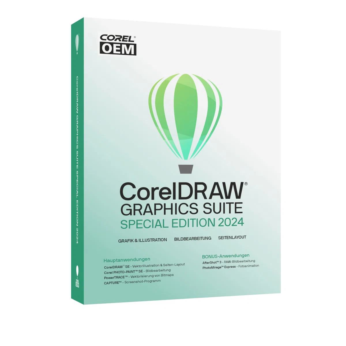 CorelDRAW Graphics Suite Special Edition 2024 OEM inkl. AfterShot 3 + PhotoMirage Express Dauerlizenz Win10/11-64Bit