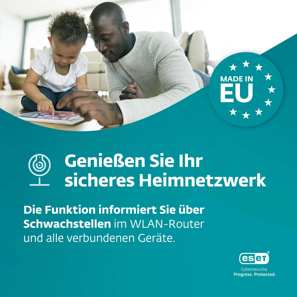 ESET HOME Security Essential 2026 3 Geräte 1 Jahr Firewall Sicheres Banking Surfen Mikrofonkontrolle Webcam-Schutz Windows macOS Android