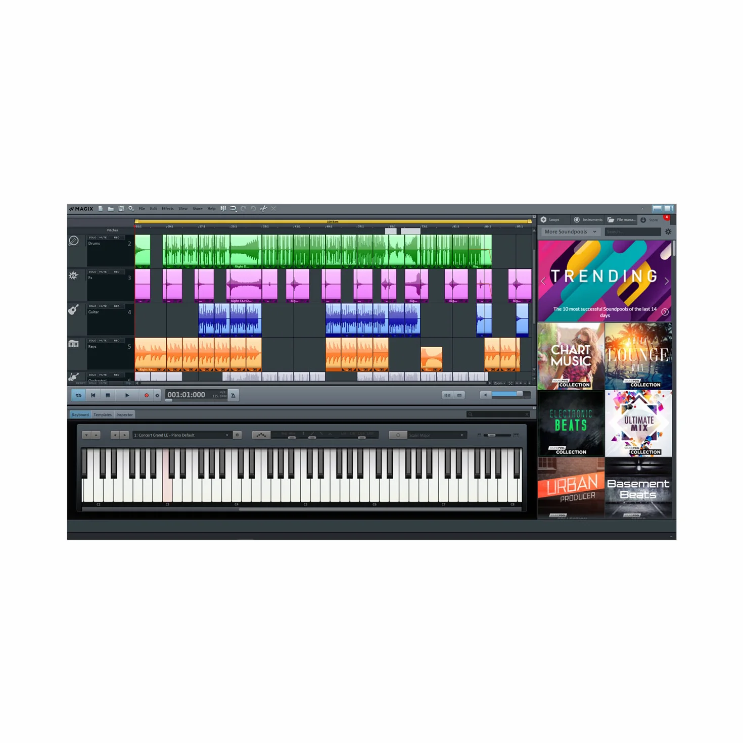MAGIX Music Maker – Hip Hop Beat Producer Edition – Die Audiosoftware für eigene Hip Hop Beats. [Download]