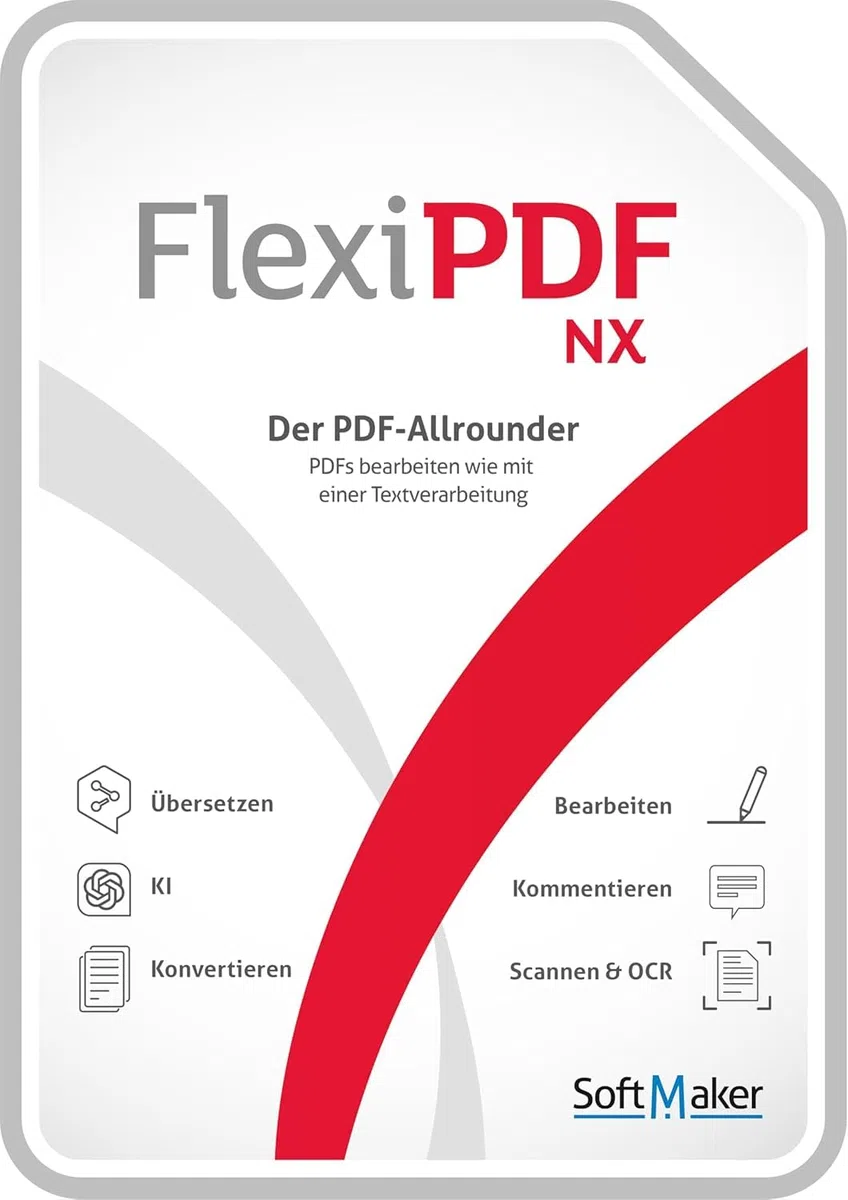 FlexiPDF NX PDF-Editor Übersetzer Kompatibel mit Windows 3 Geräte 1 Jahr