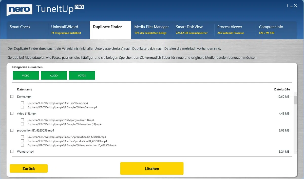 Nero TuneItUp PRO | PC Tuning & Windows Optimierung | PC beschleunigen | Windows schneller starten | Internet-Speed erhöhen | automatische Wächterfunktion | Jahreslizenz | 1 PC | Windows 11/10/8/7