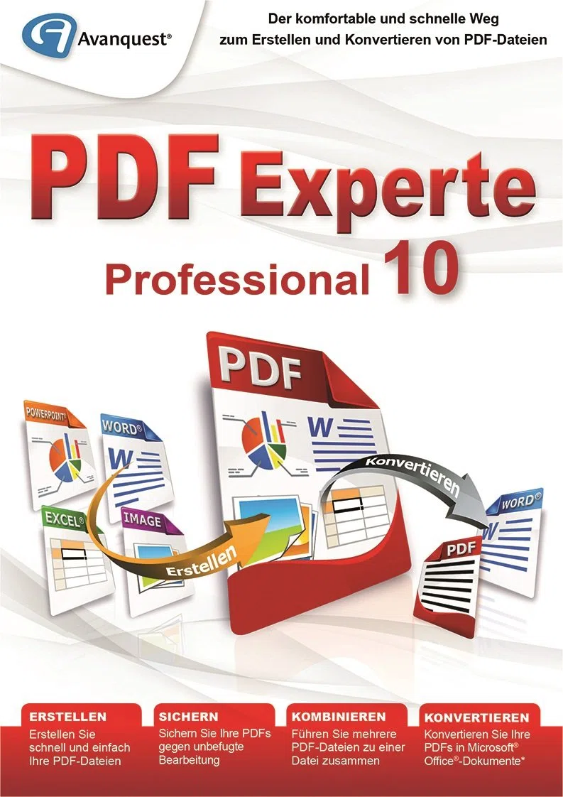 PDF Experte 10 Professional - Erstellen und Konvertieren von PDF-Dateien - Windows 10, 8, 7, Vista, XP [Download]