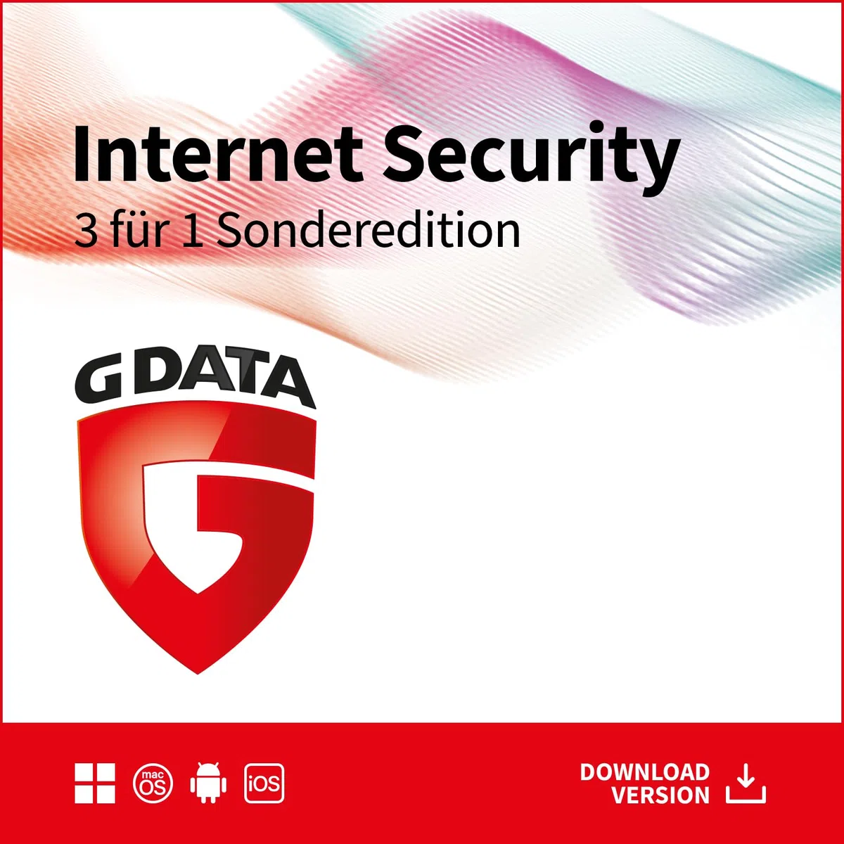 G DATA Internet Security 2026 3 für 1 Sonderversion | 3 Geräte 1 Jahr | Antivirus für PC, Mac, Android, iOS
