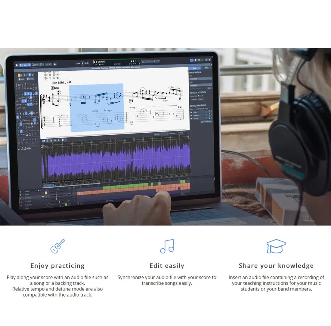 Arobas Guitar Pro 8 Notations-Software keepdrum Klinken-Kabel